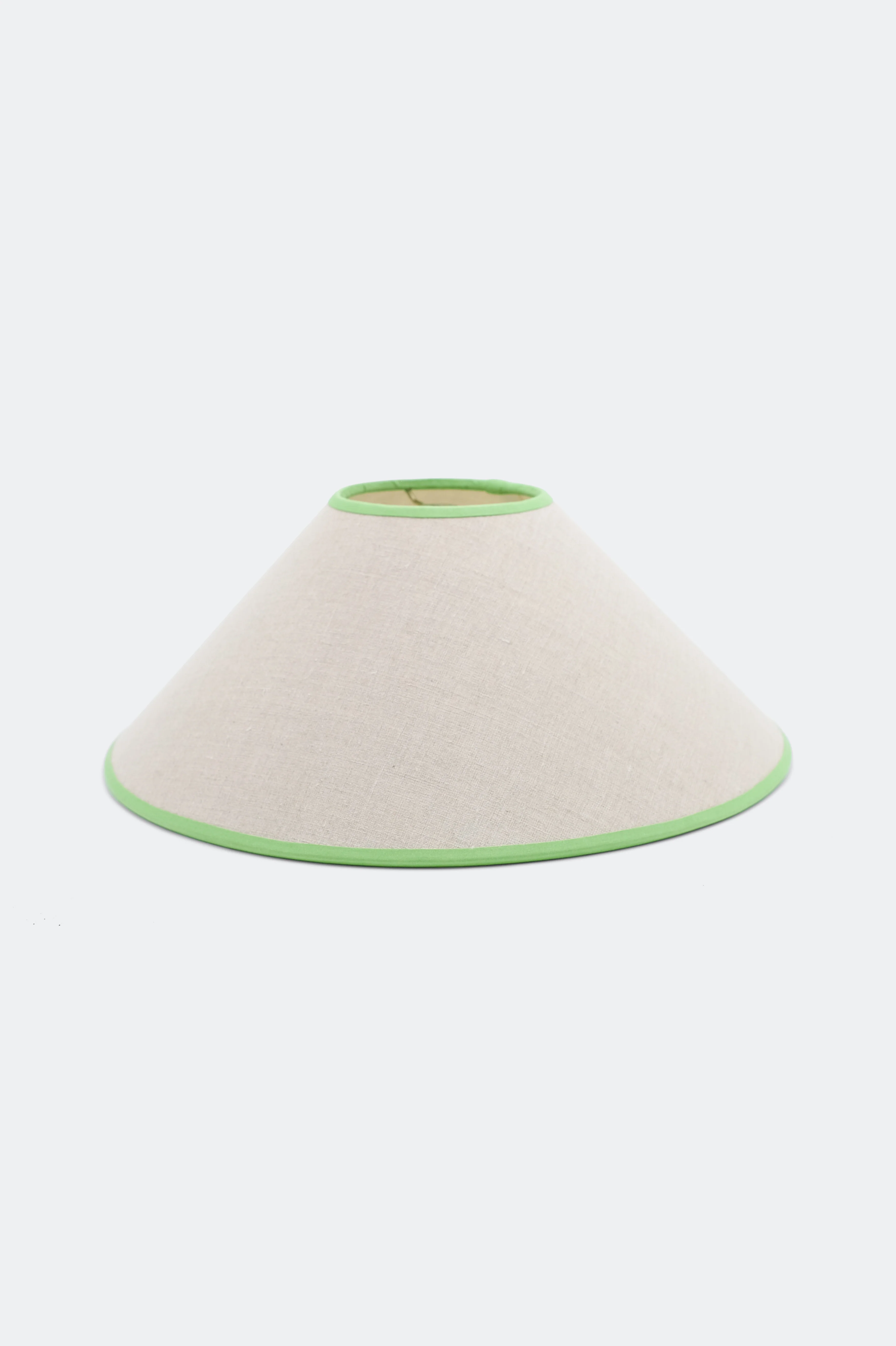 16” Tapered Cone Lampshade | Linen Green