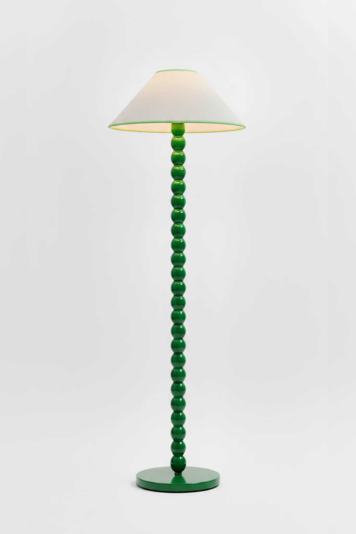 16” Tapered Cone Lampshade | Linen Green - Image 2