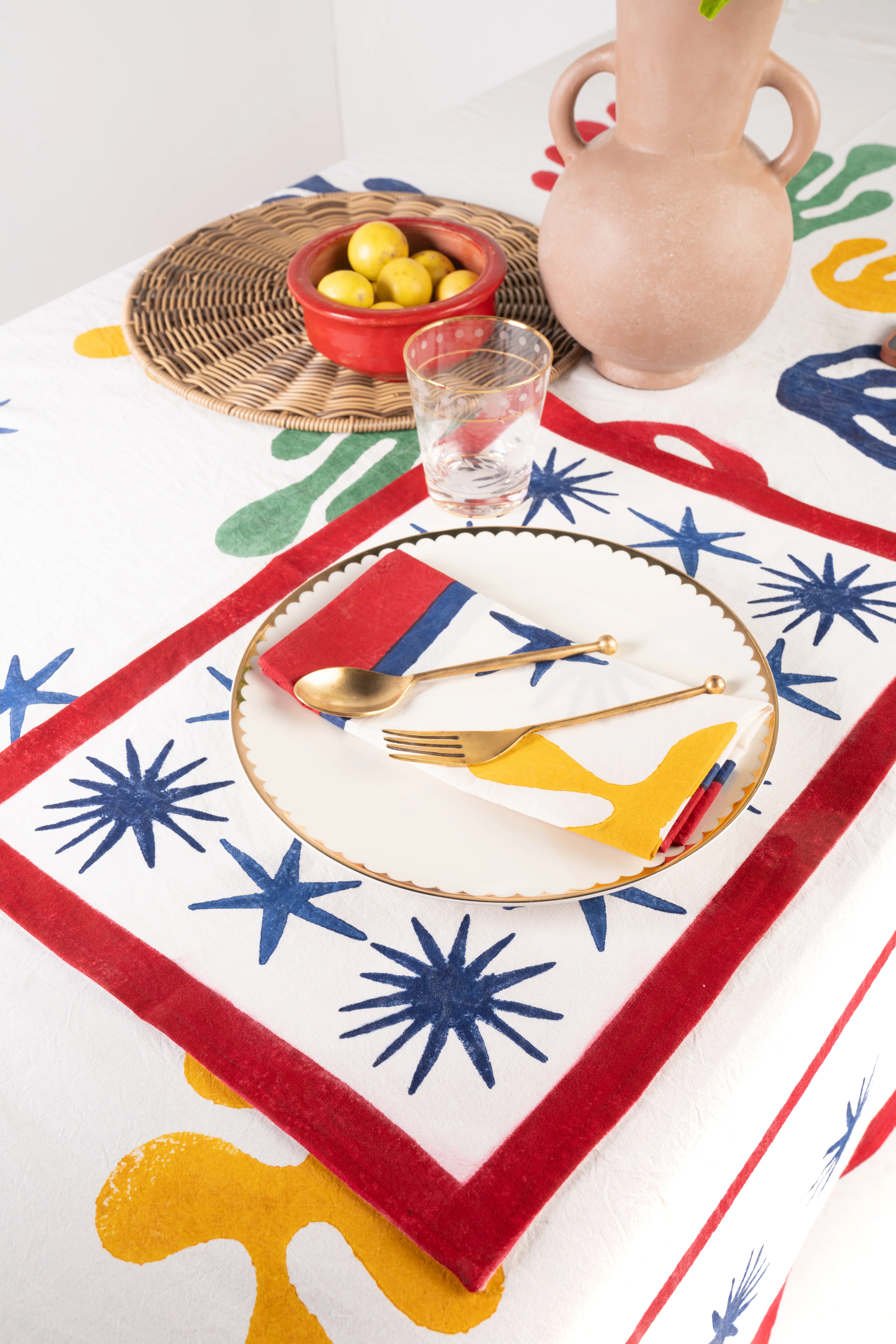 Celestial Matisse Blockprint Placemat - Image 6