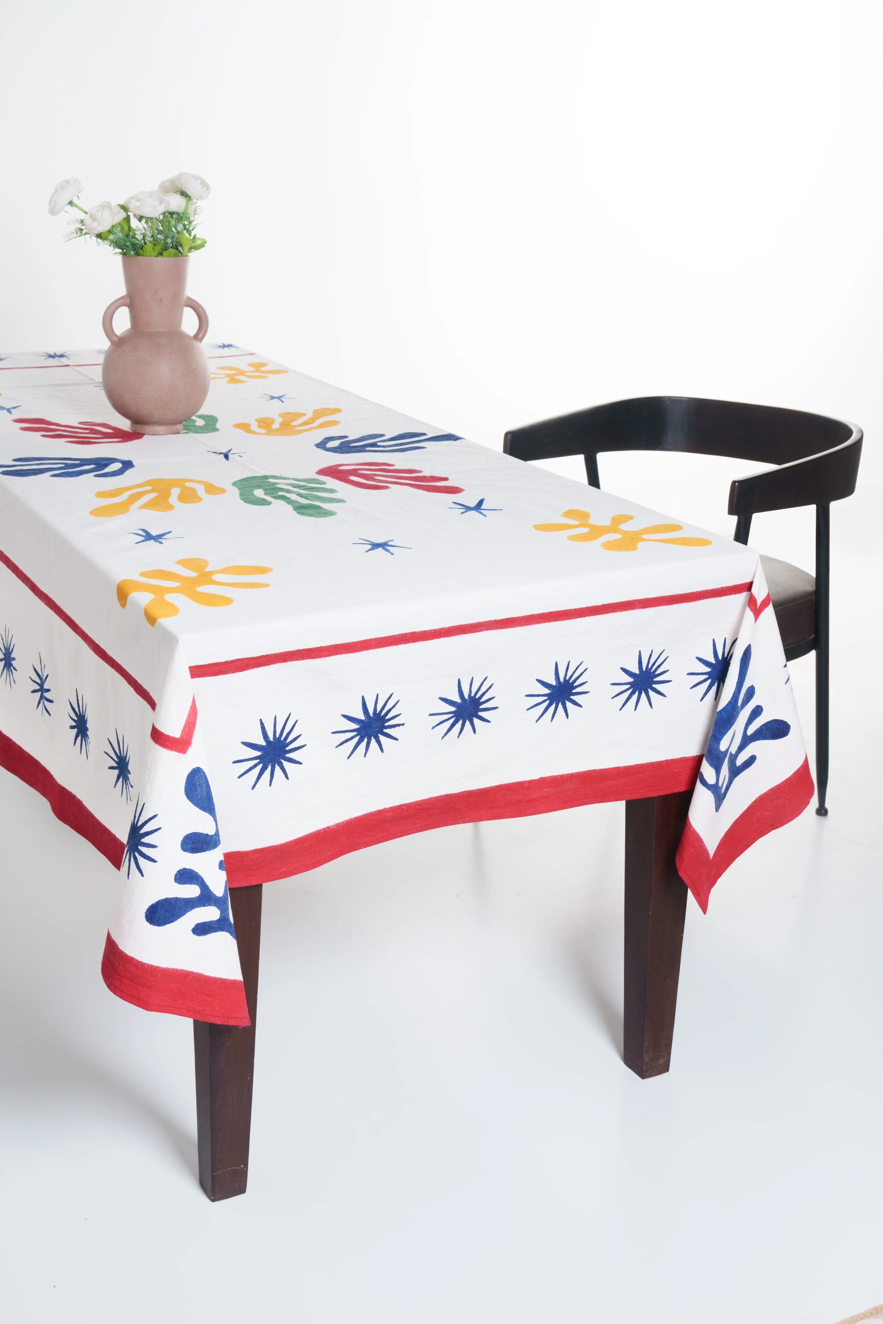 Celestial Matisse Blockprint Tablecloth - Image 3