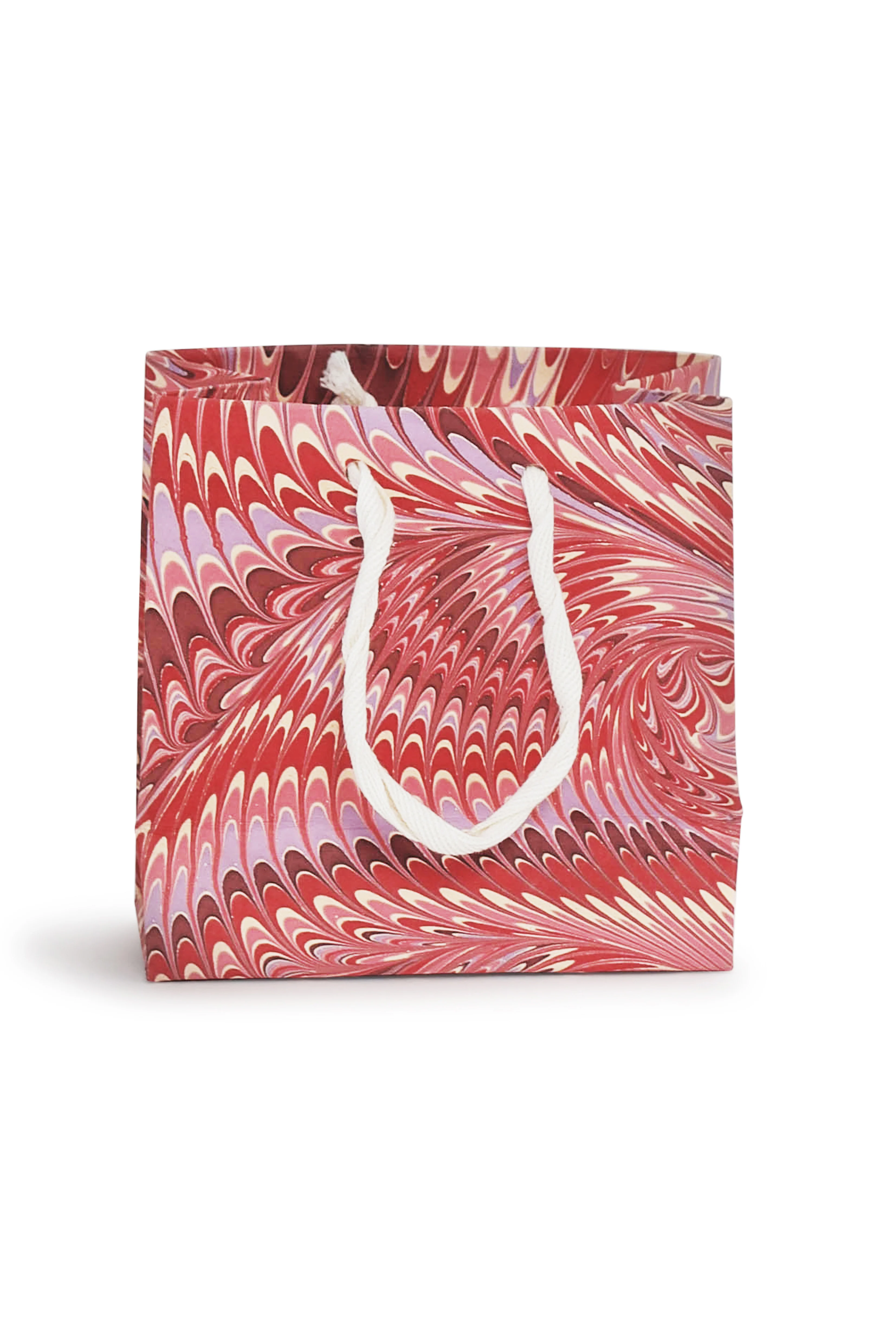Florentine Pink Hand Marbled Gift Bag - Image 4