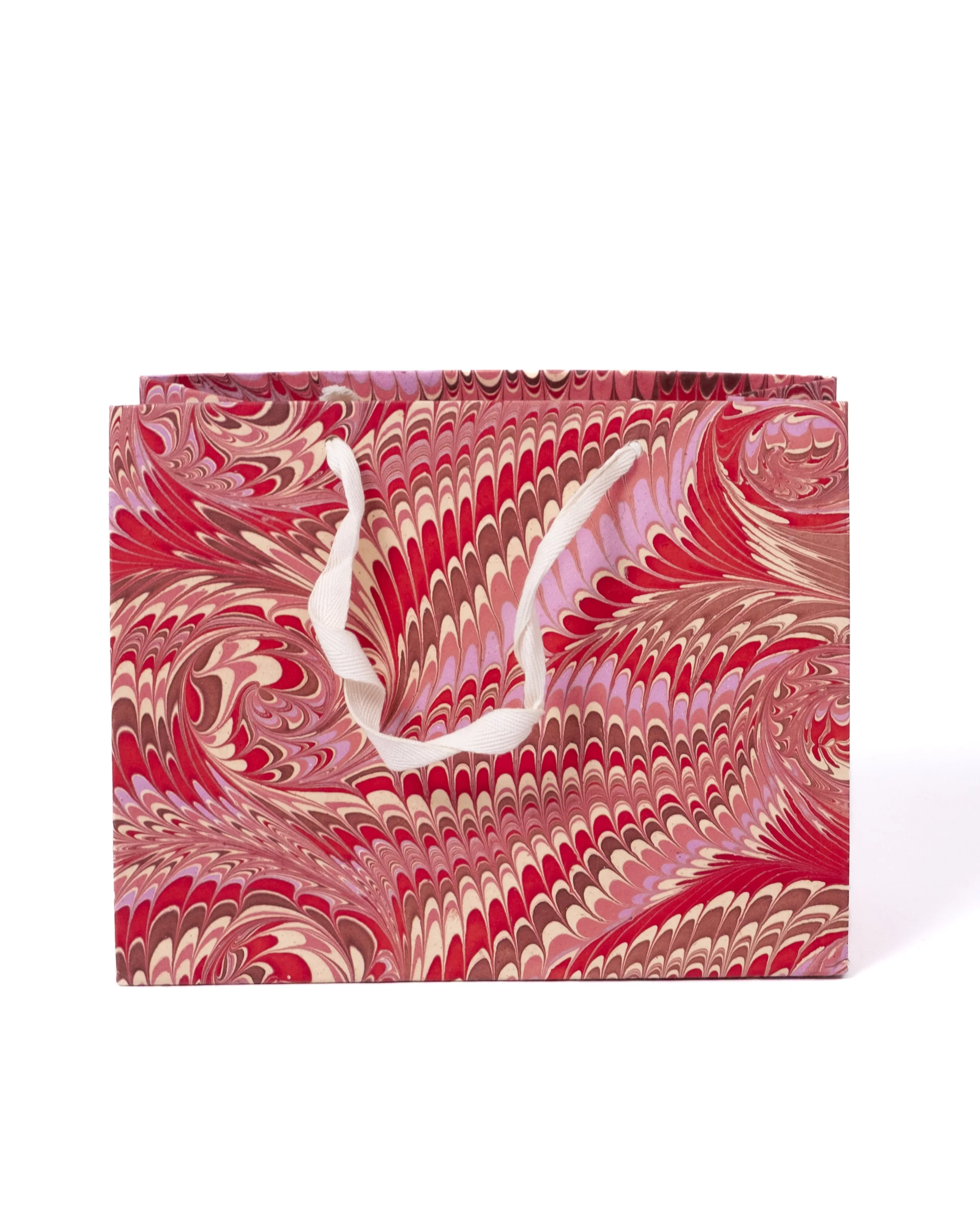 Florentine Pink Hand Marbled Gift Bag - Image 5