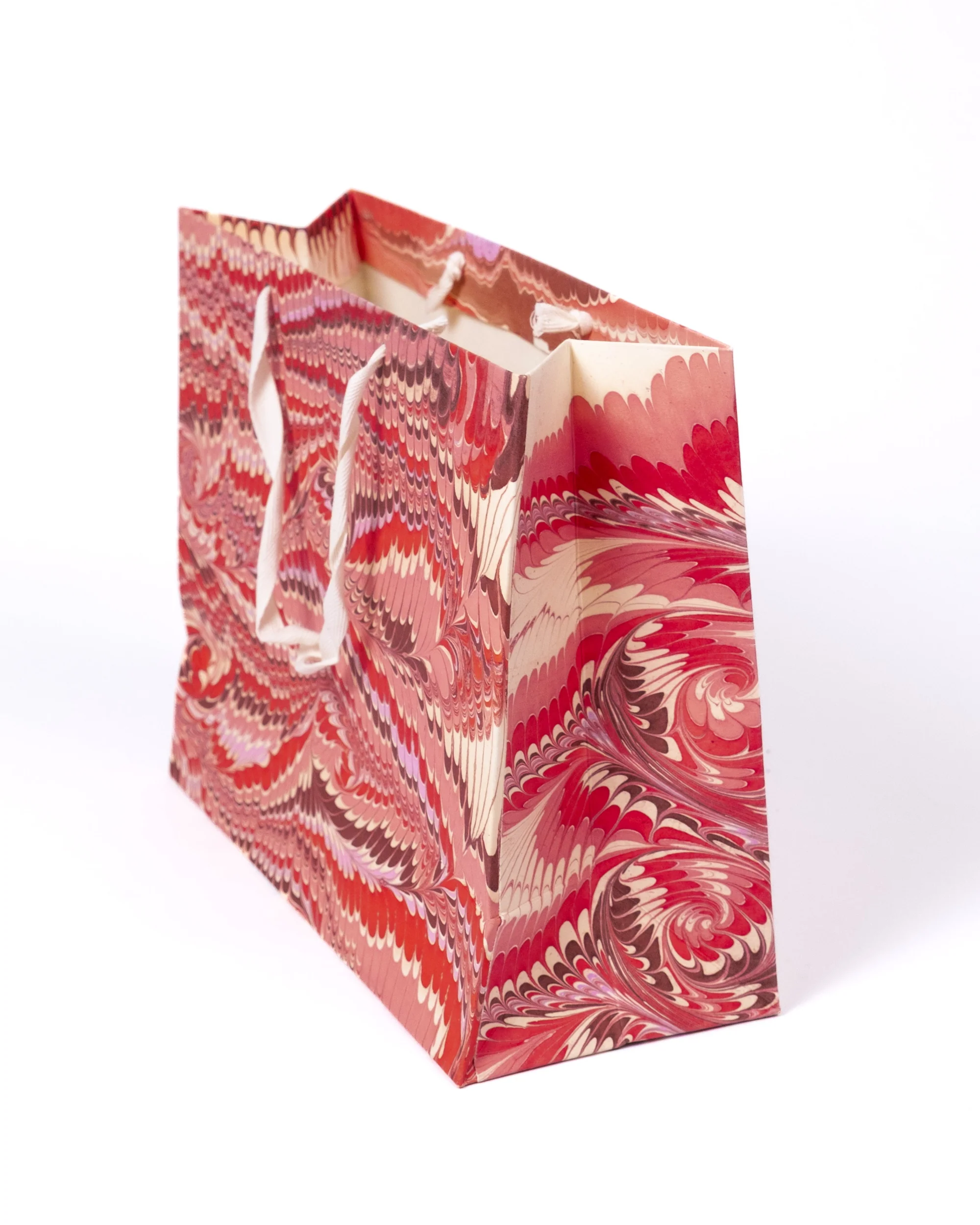 Florentine Pink Hand Marbled Gift Bag - Image 6