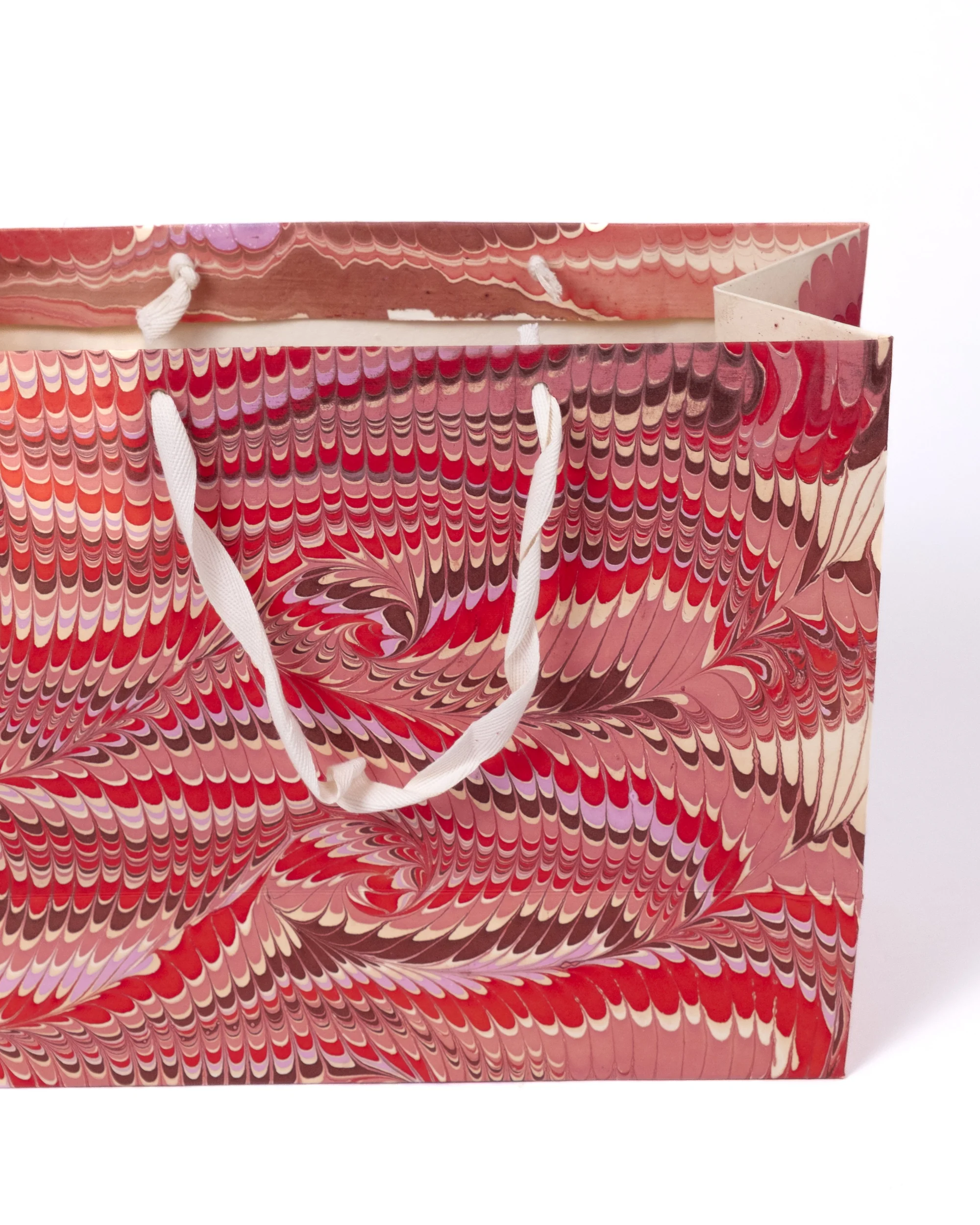 Florentine Pink Hand Marbled Gift Bag - Image 7