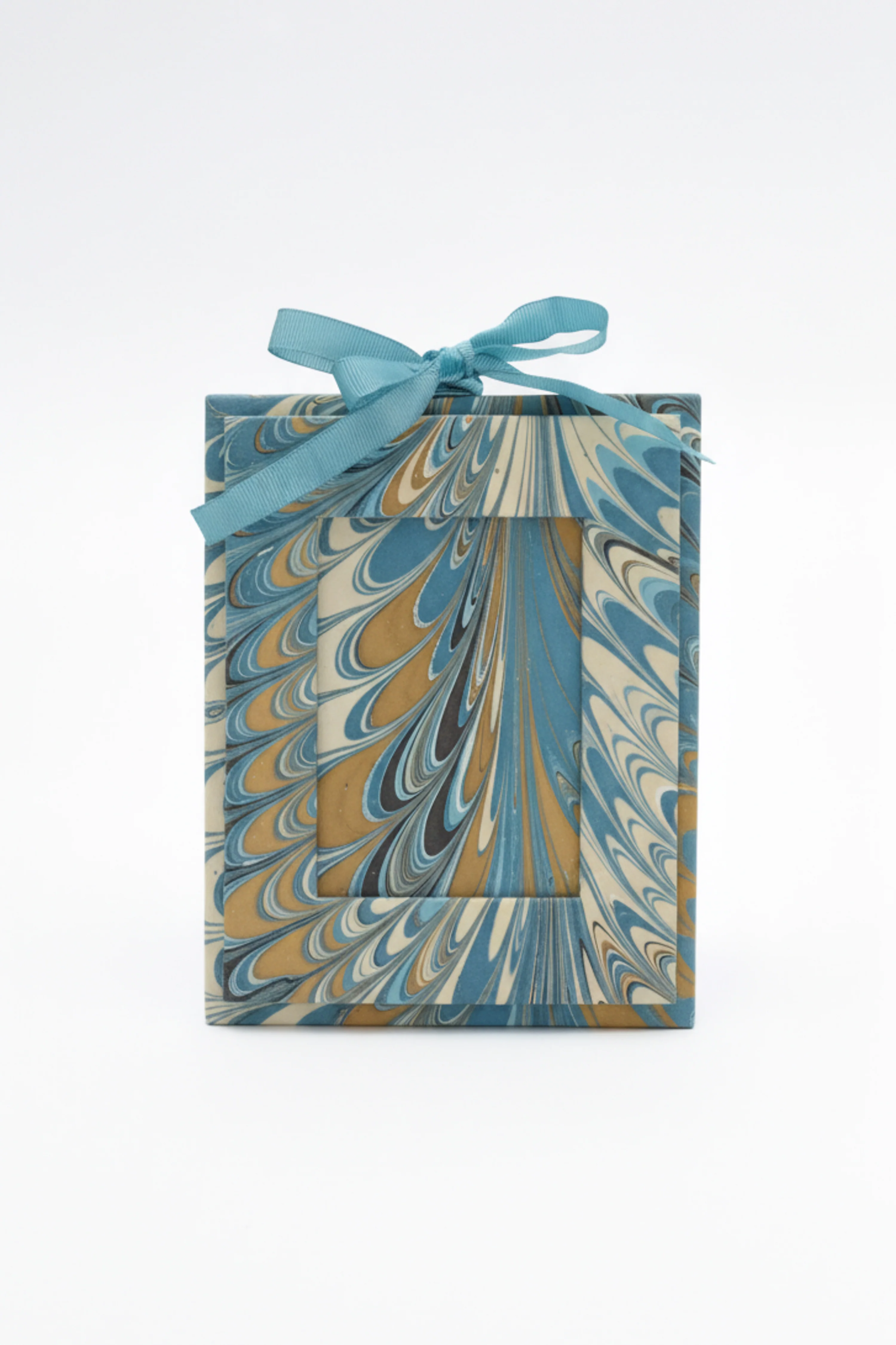 Mini Hand-Marbled Picture Frame Ornament | Nila Feathers