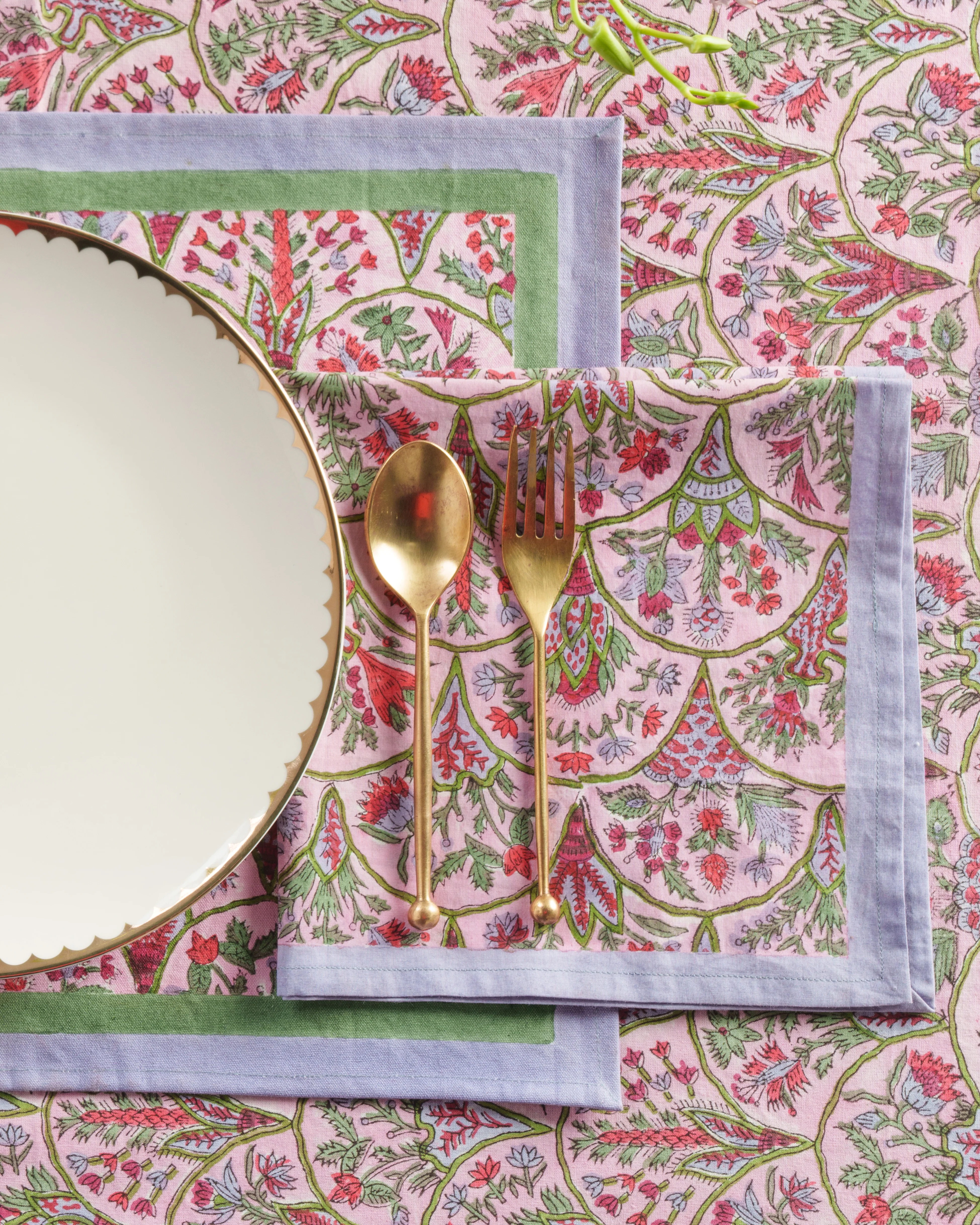 Pink Arch Blockprint Placemat - Image 6