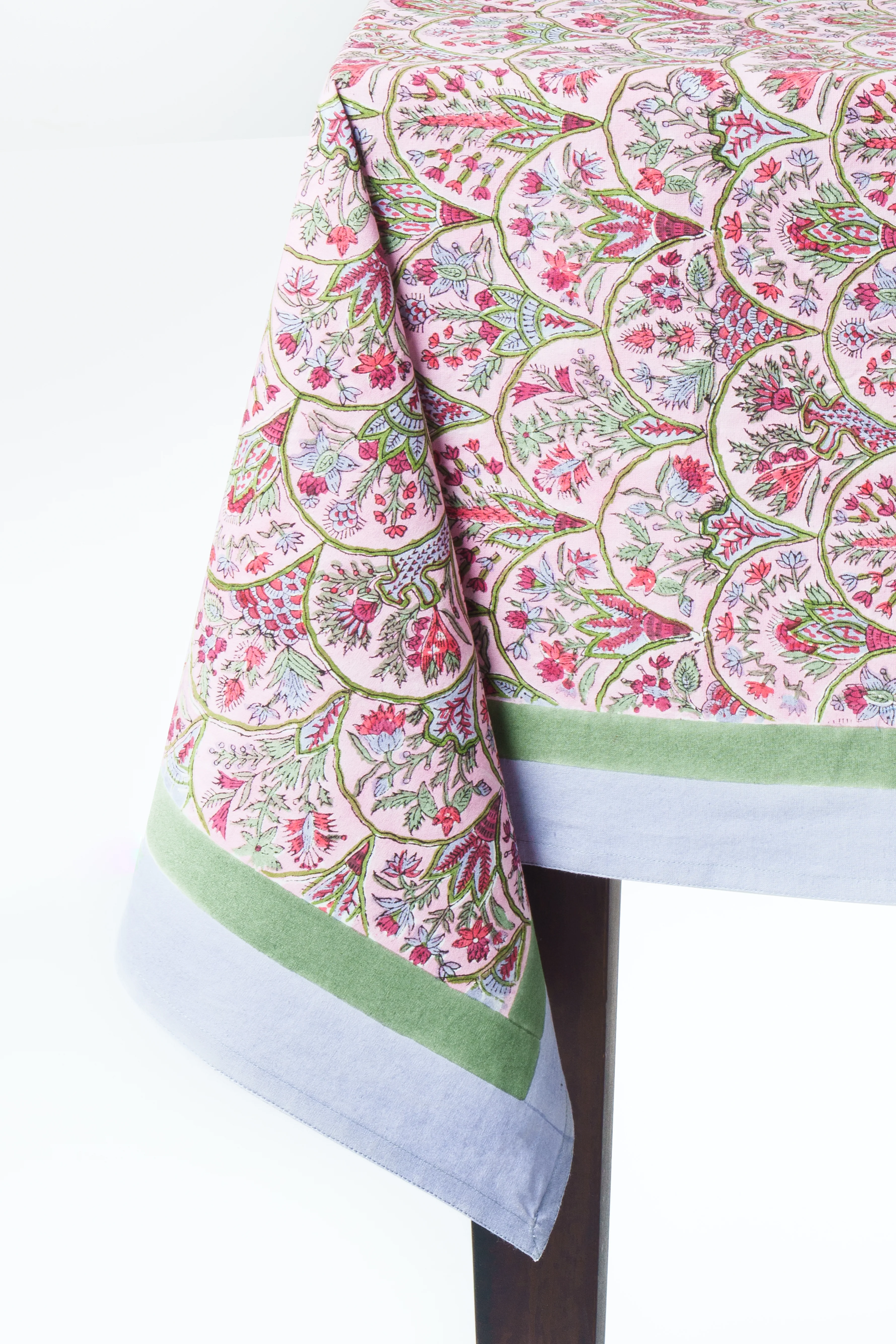 Pink Arch Blockprint Tablecloth - Image 3