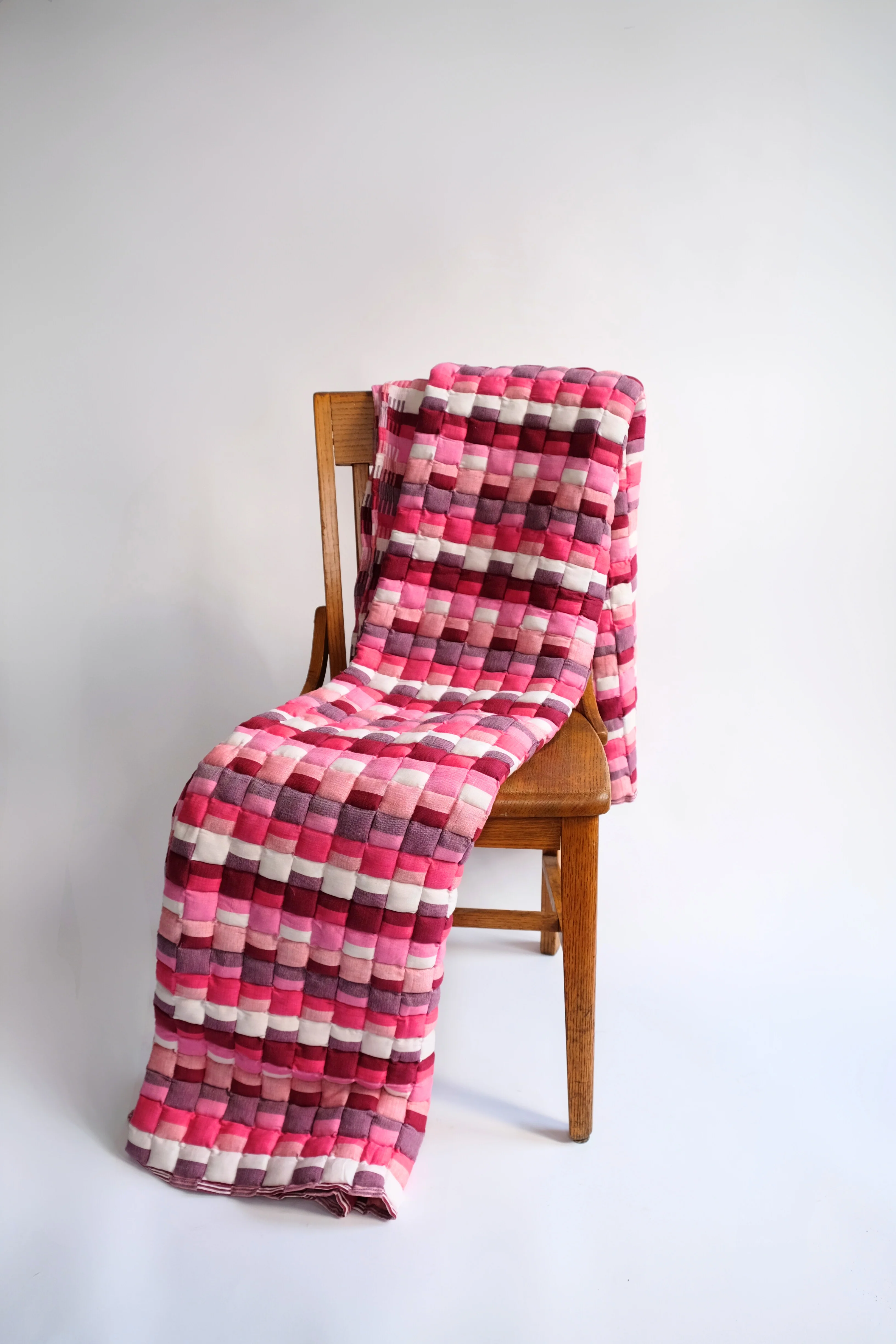 Pink Tetris Sujani Quilt - Image 4