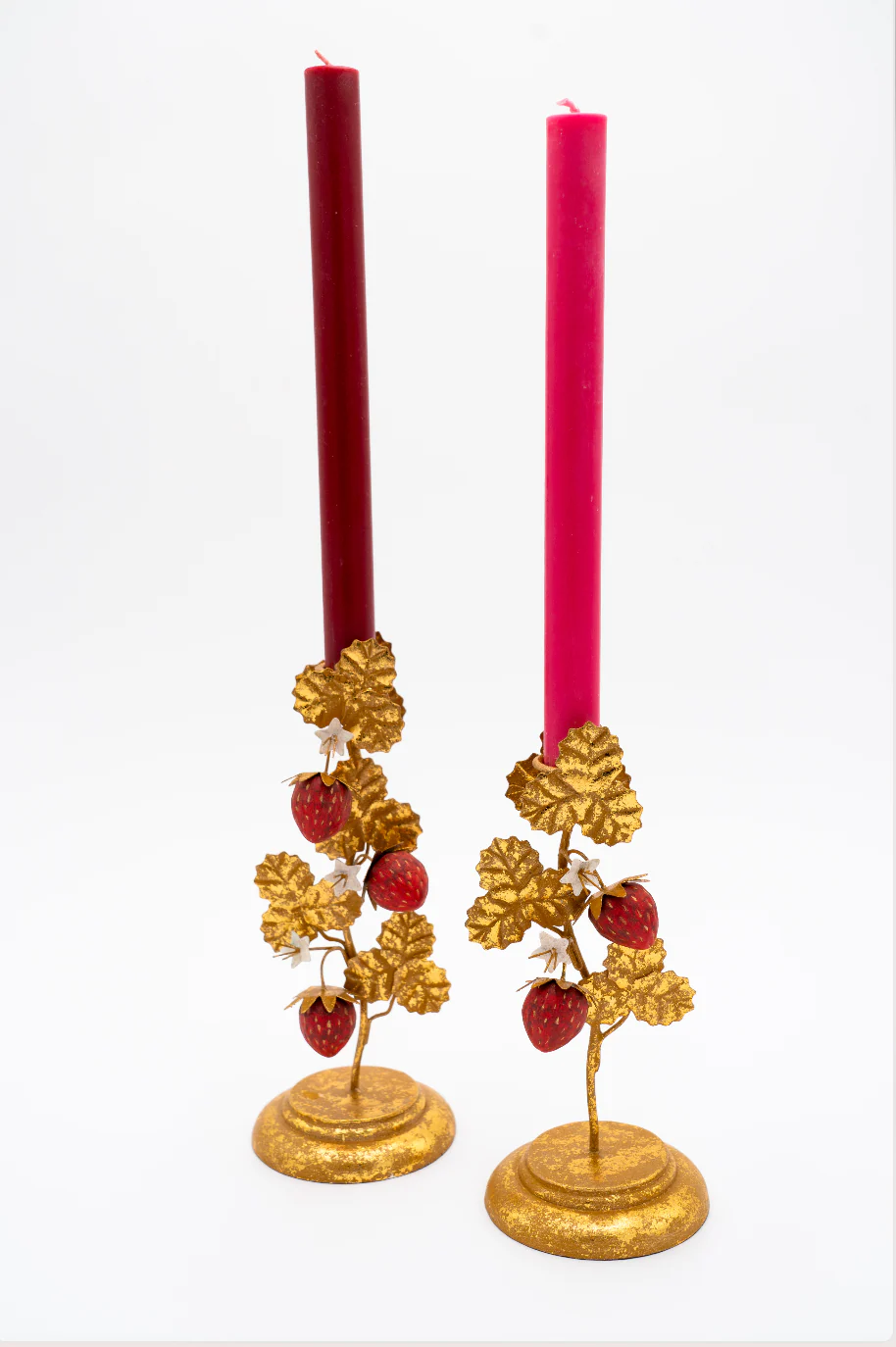 Strawberry Candleholder in Gold - Image 3